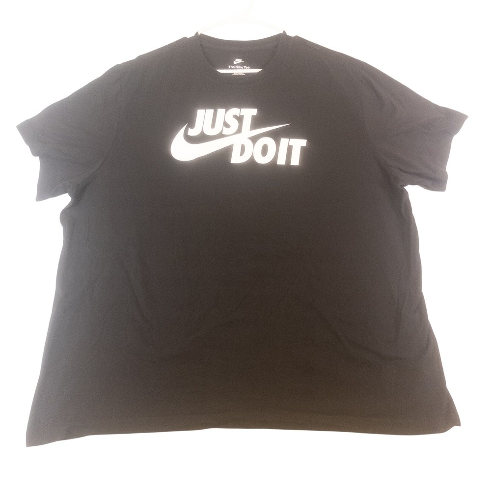 Nike Mens Just Do It Swoosh Graphic T-Shirt Black XXL The Nike Tee Short Sleeve